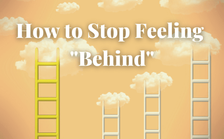 ladders leading up to clouds