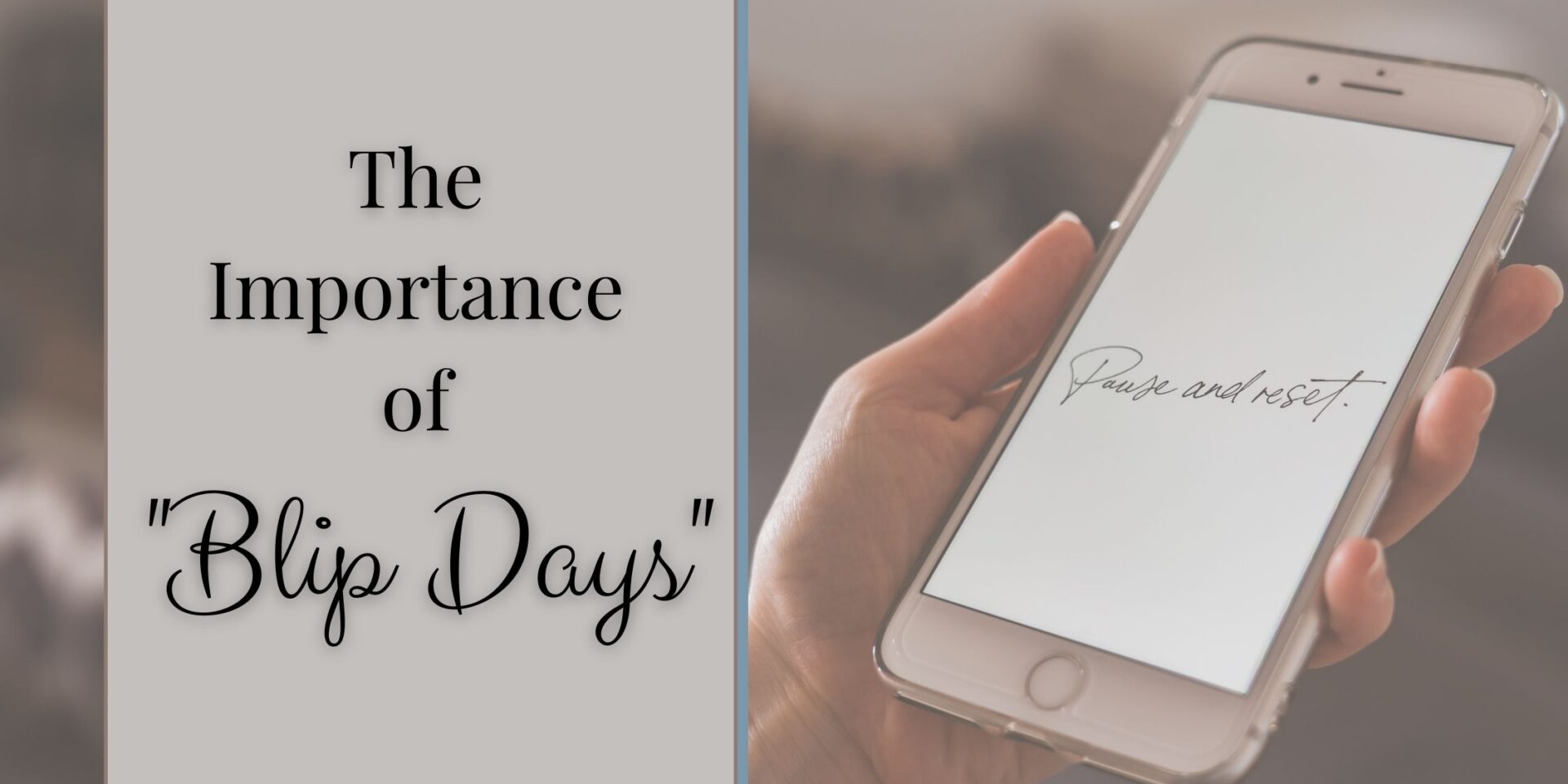 pause and reset routine, a phone wallpaper